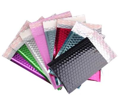 China Self-adhesive large poly envelope film self-adhesive bubble jewelry clothing thickened bubble mailings shockproof plastic bag for sale