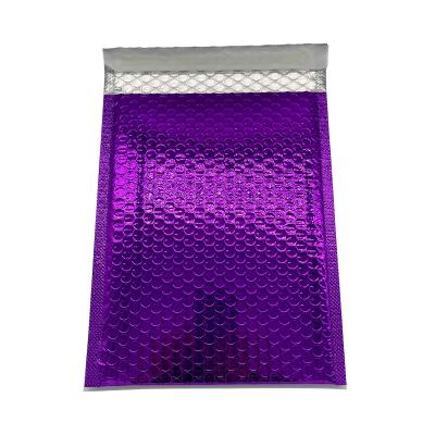 China Self Adhesive Custom Logo Rose Purple Self Adhesive Waterproof Plastic Envelope Yellow Black Shipping Bubble Mailer Packaging Bags for sale