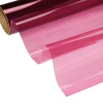 China Factory direct supply moisture proof transparent or colored mylar glass color, 50 micron Bopp holographic film for sale