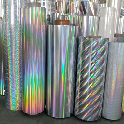 China Moisture Proof Different Pattern Metallic PET And BOPP Film And Holographic Lamination Transparent For Cardboard for sale