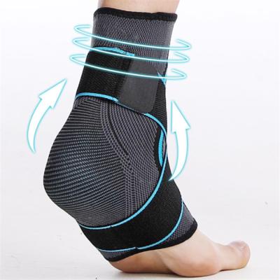 China Adjustable Fitness Foot Compression Ankle Brace Support With Strap for sale