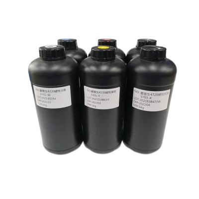 China Professional Special UV Ink A Bright Colors Manufacturer Cylinder 6 Colors CMYKWV Set 6 Bottles for sale