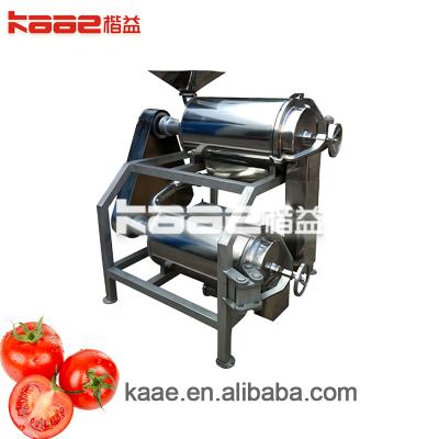 China High efficiency easy operate double stage pulping machine is used to separate juice into apple, pear, citrus and other non-tendon fiber fruit from pulp for sale