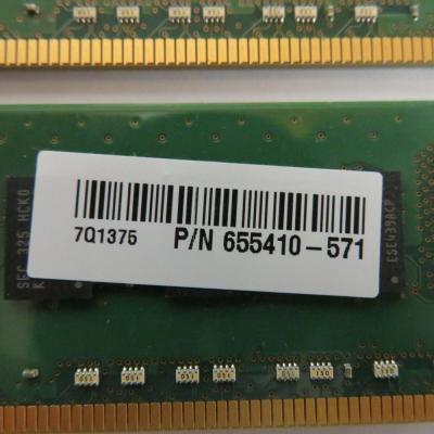 China Server HPE 655410-571 Memory 4Gb Kit 2Rx8 PC3-12800U DDR3-1600MHz M378B5273DH0 for sale