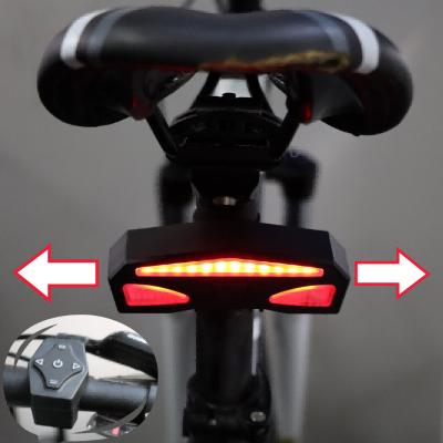 China Remote Control Steering IPX4 Outdoor Recycling USB Rechargeable Led Turn Indicator Bicycle Brake Sensor Light Bike Tail Light for sale