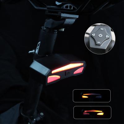 China USB Smart Wireless Remote Bike Cycle Rear Light With Indicator Light Remote Bicycle Rear Signal Light for sale