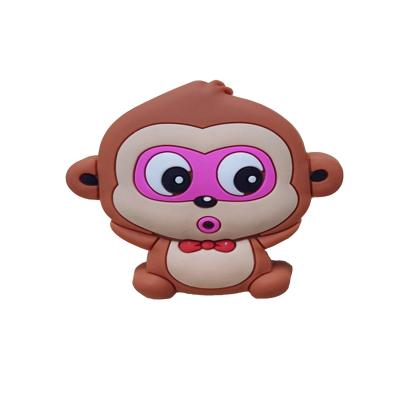 China Craftsman Animal Monkey Rubber Knobs Kids Bedroom Drawer Knobs Soft Plastic Dresser Handles for sale