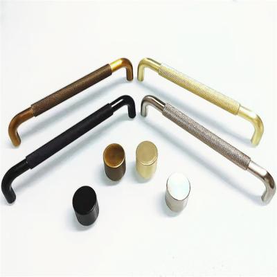 China Modern Hot Sale Cabinet Handle Knob Wardrobe High Quality Aluminum Knurled Handle for sale