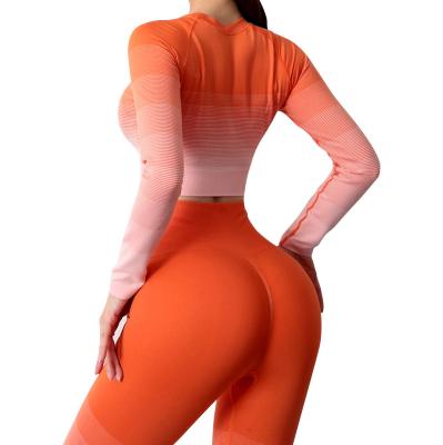 China Ladies Breathable Stylish Stretchy Active Fit Working Wear Running Athletic Shorts And Crop Top Set Women for sale