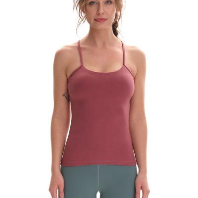 China Ladies Lightweight QUICK DRY Soft Cotton Quick Dry Crops Exercise Slim Camisole For Women for sale