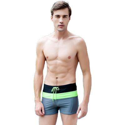 China Wholesale Custom Elastic Mens Swimming Trunks Fitness Swimwear Beach Shorts for sale