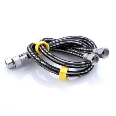 China Modern F1/2*F1/2 inch Female wire High quality  201/304 Stainless steel  flexible Braided hose with Nylon Water Plumbing tube for sale