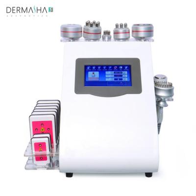 China Multifunctional 9 in 1 Vacuum RF Fat Loss Reduction Cellulite Removal 40K/80K Cavitation Slimming Machine for sale