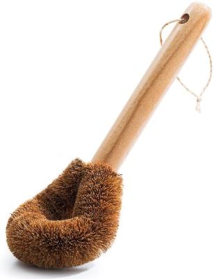 China Eco - Friendly Wooden Long Handle Dish Pot Kitchen Cleaning Brush for sale