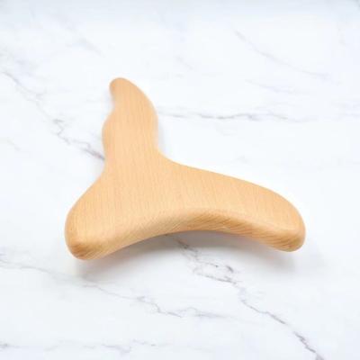 China High Quality Natural Wooden Body Guasha Board Massage Therapy Wood Tool Kit for sale