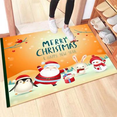 China Cheap Price Reception Mats Christmas Doormat For Front Heavy Duty Door Washable for sale