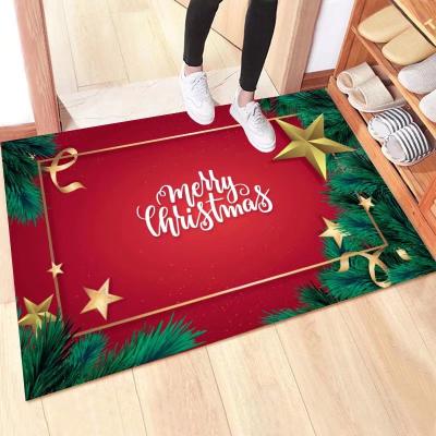 China Best Washable Superior Modern Soft Custom Printed Mats Funny Christmas Mat for sale