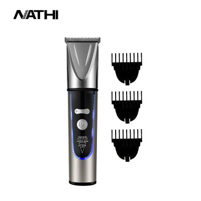 China High Strength Carbon Steel Blade Beard Trimmer Led Professional Use Hair Clippers Bag Barber Shop Hair Clipper Display Man Lightweight Barber Trimmer for sale