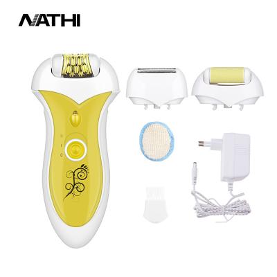 China 2023 Wholesale Car Ladies 3 In 1 Battery Operated Hair Leg Remover Ladies Shaver Epilator Machine 2 Speed ​​Settings for sale