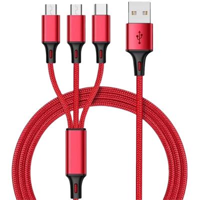 China High quality MP3/MP4 player factory 3 in 1 usb cable for Android/IOS/samung for sale