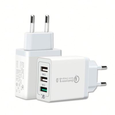 China Mobile phone QC 3.0 quickcharge Qualcomm technology usb wall charger for sale