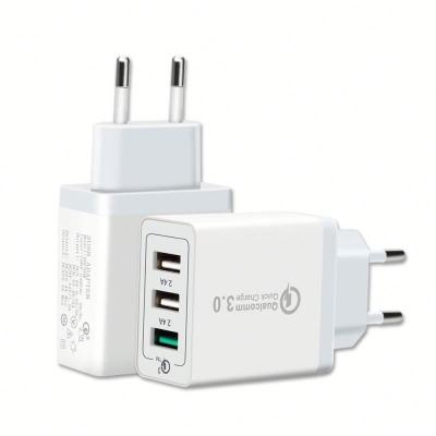 China Mobile Phone Factory Quick QC 3.0 USB Wall Charger BRI Certification 5V 3A 9V 2A 12V 1.5A 18W IN Plug USB Charger for sale