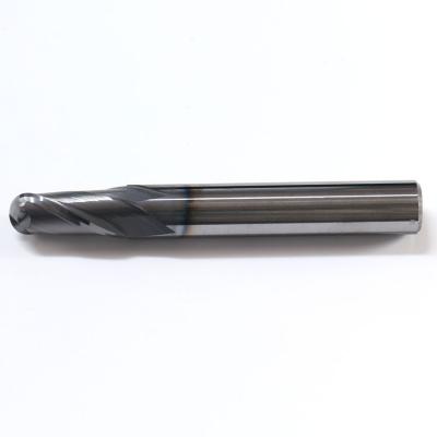 China Carbide Nano Coat Ball Nose End Mill For Stainless Steel For External Flute Cutter for sale