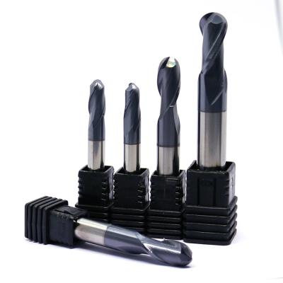 China Best Price Carbide Roughing Ball Nose Carbide End Mill With Dlc Coating for sale