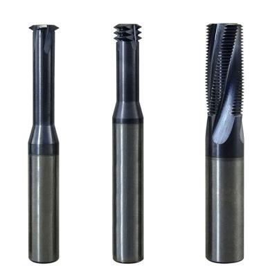 China Carbide Tungsten End Mill Coating CNC Trapezium Thread Mill Cutter for sale