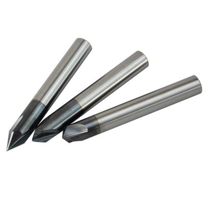 China Carbide Endmill Carburo 1/4 30 Degree Chamfer Cutter V Shape End Mill for sale