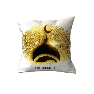 China Fashion Nondisposable Design Plush Eid Decoration Digital Printing Pillow Case for sale