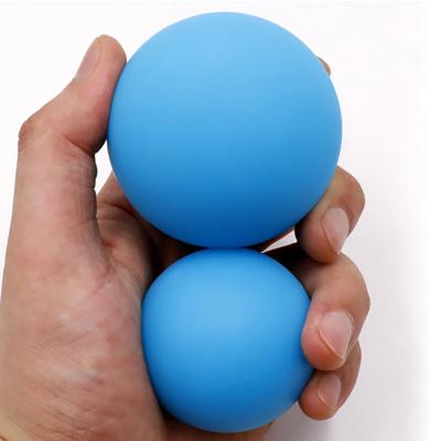 China 6.3cm And 5cm Mobility Lacrosse Massage Ball Silicone Material Silicone For Therapy for sale