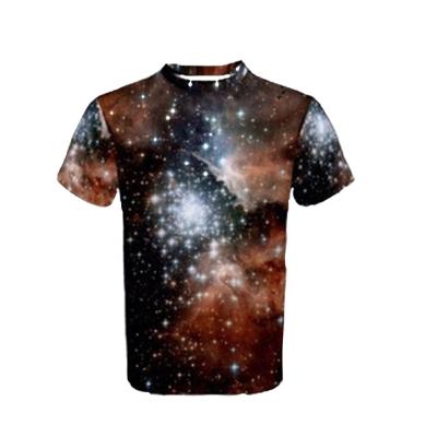 China Anti-wrinkle T-shirt short sleeve cotton or polyester custom sublimation printing for men's casual color or plain T-shirts for sale