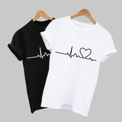 China 100% Premium Breathable High Quality Cotton T-shirt Custom Printing Women T-Shirt for sale