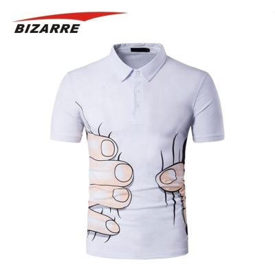 China Anti-pilling new design customized make logo or pattern men's polo shirt casual cotton uniform different color for sale