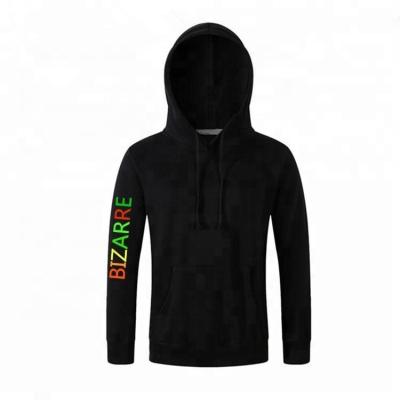 China Anti-wrinkle big sale brand name and hot manufacturer customized 100% cotton high quality black big hoodies for men for sale