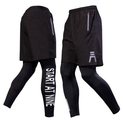 China Customized moq QUICK DRY men's stockings quick dry 2 in 1 basketball football soccer track pants running trotter for sale