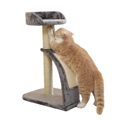 China New Viable Practical Grinding Sisal Cat Climbing Frame Toy Claws Cat Scratching Mail Small Slope Cat Climbing Frame for sale