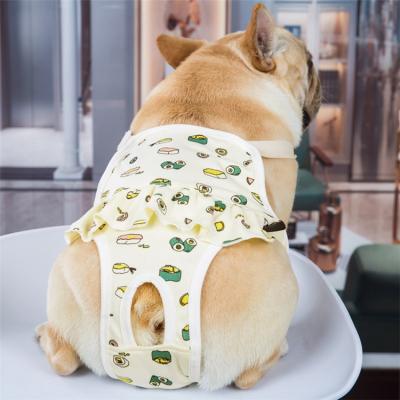 China New Print Dog Panties Female Dog Panties Dog Viable Adjustable Comfortable Sanitary Physiological Washable Panties for sale