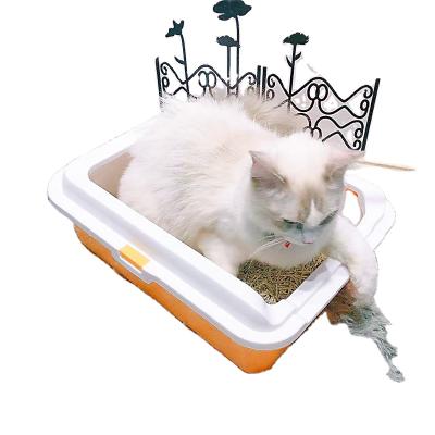 China Bigger Toilet Cat Litter Box Enclosure Cat Litter Box Cat Litter Box New Viable Dismountable Convenient Large for sale