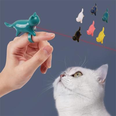 China Hot Cute Light Cat Laser Pen Toy Laser Ray Cat Stick Funny Finger Cat Viable New Design for sale