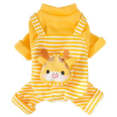 China Wholesale Comfortable Durable Stocked Satchel Striped Dog Clothes Soft Striped Dog Clothes Warm Striped Dog Clothes for sale