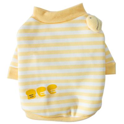 China Wholesale Comfortable Goods Stocked Cute Bee Spring Pet Clothes Soft Spring Pet Clothes Warm Spring Pet Clothes for sale