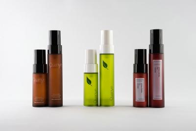 China Het scherm die Amber Kosmetische Flessen voor Lotion 30/60/80ML drukken van de Huidzorg Te koop