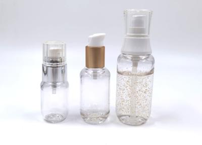 China O cosmético transparente de luxe do ANIMAL DE ESTIMAÇÃO engarrafa o olho 30ml de creme 50ml 100ml da loção à venda