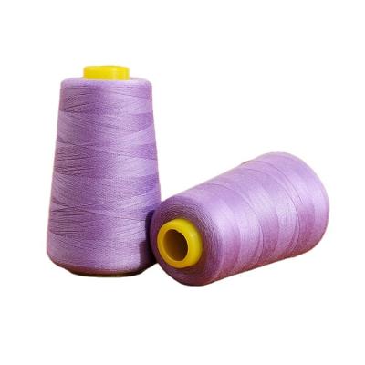 China 100% polyester high material origin characteristic high quality color pattern high tenacity spun sewing yarn for sale