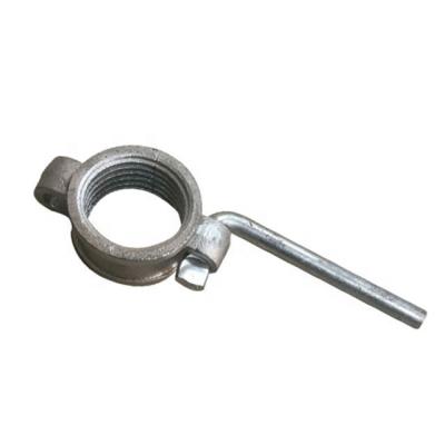 China Keva OEM Industrial High Quality Steel Construction Formwork Accessories Galvanized Prop Casting Nut With Handle From Factory for sale