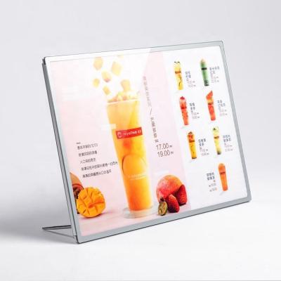 China Various Installation Methods Lightbox Window Display A1/A2/A3/A4 Aluminum Poster View Instant Ultra Thin Advertising Metal Lighting Led Light Box for sale