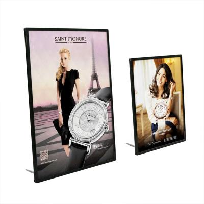 China Various Installation Methods Dinner LED Panel Light Box Sign Desktop and Wall Stand Slim Indoor Design for Beer Sign Light Box for sale