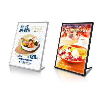 China Various Installation Methods 2023 Photo Tempered Glass Led Light Box Advertising Led Restaurant Menu Board for sale